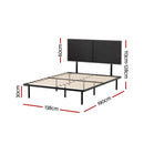 Artiss Bed Frame Double Size Metal Frame NOE-2