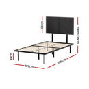 Artiss Bed Frame King Single Size Metal Frame NOE-2