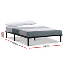 Artiss Bed Frame Double Size Metal Bed Frame TED-2