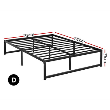 Artiss Bed Frame Double Size Metal Bed Frame TINO - 0