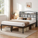 Artiss Bed Frame Double Size with Charging Station WAVE-1