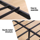 Artiss Bed Frame Double Size with Charging Station WAVE-6