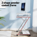 Artiss Computer Desk Keyboard Tray Shelf White 60CM-5