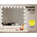 80x65cm Embellir Makeup Mirror Hollywood Vanity with LED Light White Frame-6