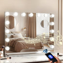 Embellir Bluetooth Makeup Mirror 58x46cm Hollywood Vanity with LED Light Wall-7