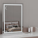 Embellir Bluetooth Makeup Mirror 58x80cm Hollywood Vanity with LED Light Crystal-1