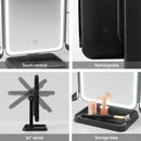 Embellir LED Makeup Mirror Tri-fold Lighted Vanity Mirrors 1X2X3X Magnifications-14