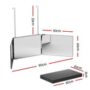 Embellir Trifold Mirror Makeup Portable with Height Adjustable 3 Way Telescoping Hook Hair Cutting Styling-2