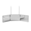 Embellir Trifold Mirror Makeup Portable with Height Adjustable 3 Way Telescoping Hook Hair Cutting Styling-3