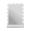 Embellir Makeup Mirror 43x61cm Hollywood Vanity with LED Light Tabletop White-3