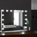 Embellir Makeup Mirror 58x46cm Hollywood Vanity with LED Light Tabletop Wall-7