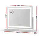 Embellir Makeup Mirror 58x46cm 360～ Rotatable Vanity Mirror with Lights Bright Light Strip Adjustable-2