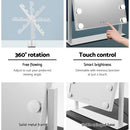 Embellir Makeup Mirror 40x50cm Hollywood Vanity with LED Light Rotation Tabletop-6