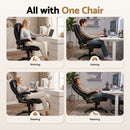Artiss 8 Point Massage Office Chair Heated Seat Recliner PU Black-6