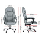 Artiss Massage Office Chair Computer Chairs High Back-2