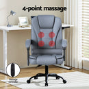 Artiss Executive Office Chair 4-Point Massage Adjustable Ergonomic Recline PU-4