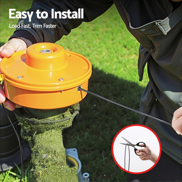 Giantz 100M Whipper Snipper Trimmer Line 3.0mm Star Nylon String Cord Black