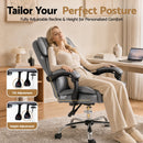 Artiss Executive Office Chair Recliner Grey-4