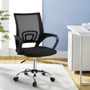 Artiss Mesh Office Chair Mid Back Black-8