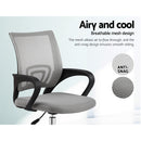 Artiss Mesh Office Chair Mid Back Grey-4