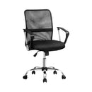 Artiss Mesh Office Chair Mid Back Black-1