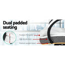 Artiss Executive Office Chair Leather Tilt White-4