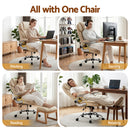 Artiss Executive Office Chair Leather Tilt Beige-5