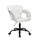 Artiss Office Chair Mid Back White-7