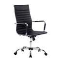 Artiss Office Chair Conference Chairs PU Leather High Back Black-1
