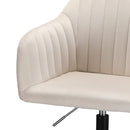 Artiss Office Chair Velvet Seat Cream-3