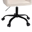 Artiss Office Chair Velvet Seat Cream-4