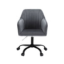 Artiss Office Chair Velvet Seat Dark Grey-3