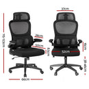 Artiss Ergonomic Office Chair Mesh Chairs Black-2