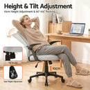 Artiss Mesh Office Chair Mid Back Grey-5