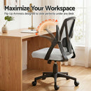 Artiss Mesh Office Chair Mid Back Grey-7