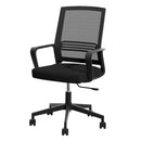 Artiss Mesh Office Chair Mid Back Black-1
