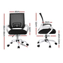 Artiss 2x Office Chair Mesh Computer Gaming Desk Chairs Work Study Mid Back-2