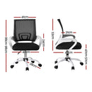 Artiss 2x Office Chair Mesh Computer Gaming Desk Chairs Work Study Mid Back-2