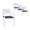 Gardeon 4PC Outdoor Dining Chairs Stackable Aluminum Lounge Chair Patio Furniture-7