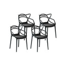Gardeon 4PC Outdoor Dining Chairs PP Portable Stackable Chair Patio Furniture-1