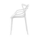 Gardeon 4PC Outdoor Dining Chairs PP Portable Stackable Chair Patio Furniture White-4