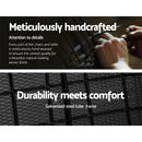 Gardeon 4 Seater Outdoor Sofa Set Wicker Setting Table Chair Furniture Black-4