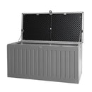 Gardeon Outdoor Storage Box 270L Container Lockable Garden Bench Tool Shed Grey-1