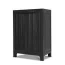Gardeon Outdoor Storage Cabinet Box 92cm Lockable Cupboard Sheds Garage Adjustable Black-5