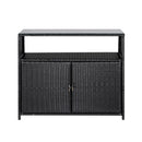 Gardeon Outdoor Storage Cabinet Box Garage Wicker Shed Tools Shelf Chest Garden-4