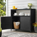 Gardeon Outdoor Storage Cabinet Box Garage Wicker Shed Tools Shelf Chest Garden-8