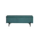 Artiss Storage Ottoman Blanket Box 140cm Velvet Green-3