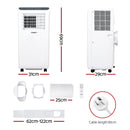 3-in-1 Devanti Portable Air Conditioner Dehumidifier Fan 7000BTU-2