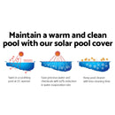 Aquabuddy Pool Cover 500 Micron 10x4m Swimming Pool Solar Blanket Blue Silver-3