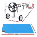 Aquabuddy Pool Cover 500 Micron 11x4.8m Silver Swimming Pool Solar Blanket 5.5m Roller-2